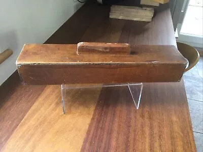£3 • Buy Vintage Pencil Trinket Jewellery Knitting Needles Box Wooden Lift Off Lid 15”