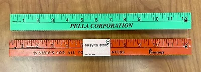 Vintage Folding Advertising Yardsticks: Pella IA 1995 And Penney's Lot 5293 NEW • $25