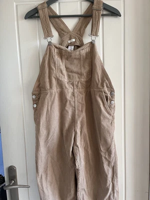 £0.99 • Buy Next Girls Beige Cord Relaxed Fit Dungarees Top Age 11