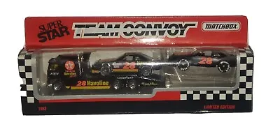 1993 Matchbox Super Star Team Convoy #28 Davey Allison Nascar Race 🏎 Car Read  • $15.99