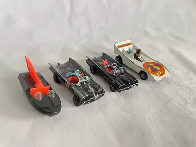 Vintage Corgi Juniors Batman Bat Mobile Boat & Penguin Car Batmobile Diecast • $29.99