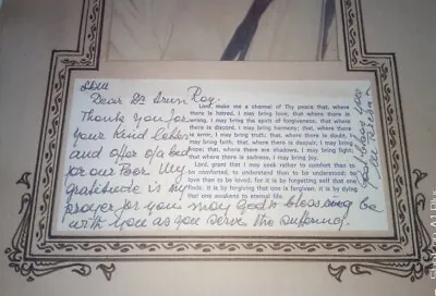 Saint Mother Teresa Written And AUTOGRAPHED Blessing  Letter AUTHENTIC • $1450