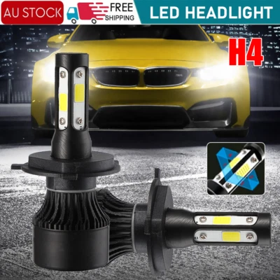 H4 9003 2000W 300000LM LED Headlight Kit Lamp Bulbs Globes High Low Beam Upgrade • $14.99