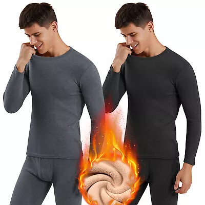 Thermal Underwear Set Men Thick Lamb Fleece Long Johns Keep Warm In Cold Winter • $23.99