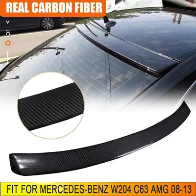 Carbon Fiber Rear Roof Spoiler Window Wing For Mercedes-Benz W204 C63 AMG 08-13 • $166.25