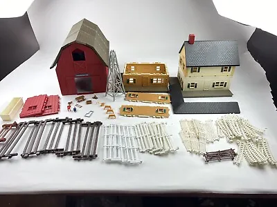 Ertl Red Barn Black White House Lot Vintage Farm Fences Parts • $49.50