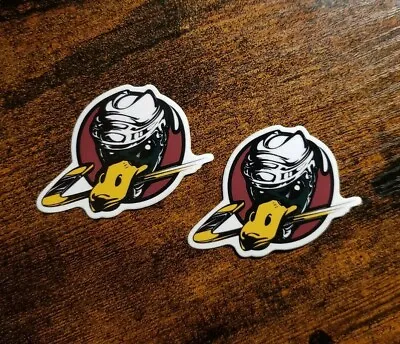 Quad City Mallards Hockey Helmet Decals Four (4) CoHL UHL • $9.75