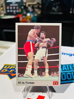 MUHAMMAD ALI Vs. GEORGE FOREMAN Boxing 1991 AW Sports Card #147 • $8