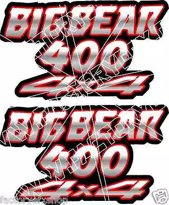 Big Bear 400 4x4 Red Gas Tank Graphics Decal Sticker Atv Quad 4wd 500 Stickers  • $19.95