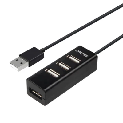 USB Hub 4 Port USB 2.0 Unitek Y-2140 Compact Expansion Smart Splitter USB Hub • $8.95