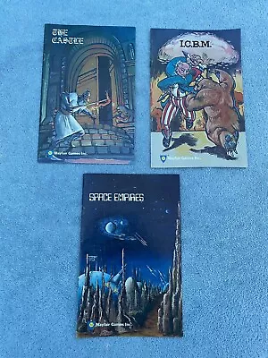 Mayfair Games Inc. Manual RPG Lot The Castle I.C.B.M. Space Empires Lot OF 3 • $40