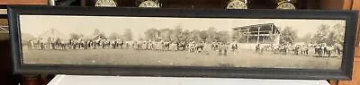 Vintage Antique 1914 Panoramic Photo Van Wert Country Fair Ohio Horse Show • $295