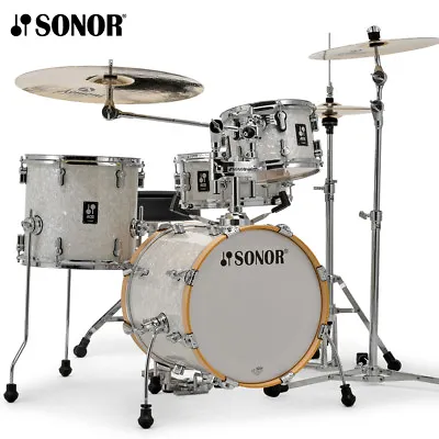 Sonor AQ2 Series 4 Piece SAFARI Drum Set Shell Pack White Marine Pearl • $789