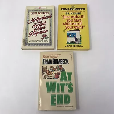 Erma Bombeck Lot Of 4 Paperbacks Humor Motherhood The Second Oldest Profession • $12