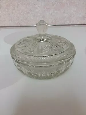 Vintage Avon Glass Candy / Powder Dish With Lid - 1970's • $12