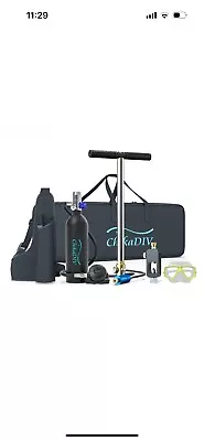 CHIKADIV C400 Mini Scuba Tank Refillable Oxygen Cylinder With 1L Capacity Scuba • $200