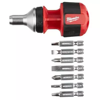 Milwaukee 48-22-2330 8-in-1 Hex Shank Compact Ratcheting Multi-Bit Driver • $15.97