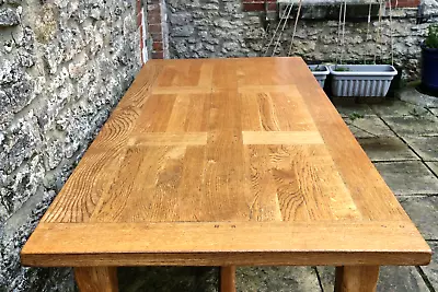 Fabulous French Plank Top Solid Oak Farmhouse Refectory Table • £151