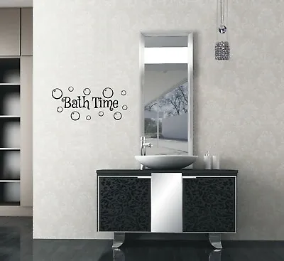 £4.80 • Buy Bath Time Bubbles Wall Stickers Wall Art Relax Bath Room Word Quote UK Zx136
