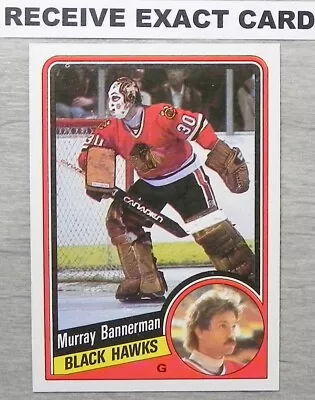 Murray Bannerman 1984 Topps Card #27 _ Receive Exact Card _ BLACK HAWKS • $2