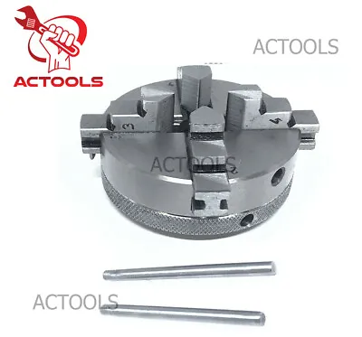 Mini Lathe Chuck 65mm 4Jaw Self Centering Reversible  2-1/2  Inch M14x1 Threaded • $54.14