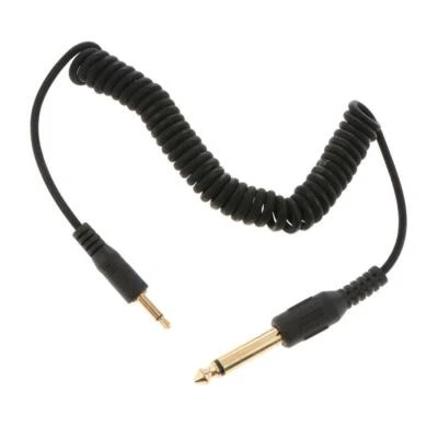 £6.73 • Buy 3.5mm To 6.35mm Male Flash PC Sync Cable Spring Coiled Cord For DSLR Camera