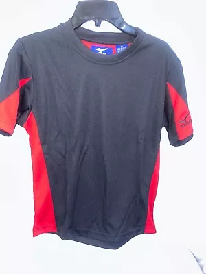MIZUNO High Performance 68960 Shirt Black/Red  Size YL Youth Baseball Golf • $12.99