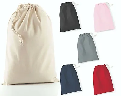 £2.20 • Buy COTTON DRAWSTRING STORAGE BAG - 6 Colours / 6 Sizes 100% Cotton Drawstring Bags 