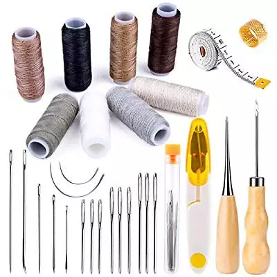 30 Pcs Leather Sewing Kit Hand Sewing Upholstery Repair Kit For Car Seat Sofa • $13.42