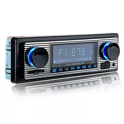 Bluetooth Vintage Car FM Radio MP3 Player USB Classic Stereo Audio Receiver AUX • $34.99