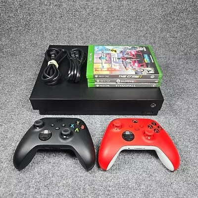 Xbox One X 1TB Bundle - 2 Controllers 3 Games Cables - Great Condition • $169.99