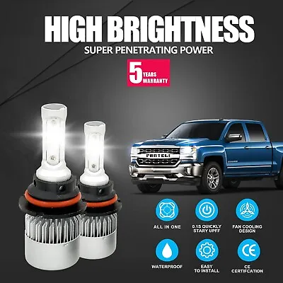 9007 LED Headlight Conversion Kit 2200W 330000LM Hi/Low 6000K Bulbs • $19.94