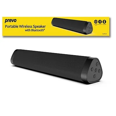 PREVO Bluetooth Mini Sound Bar Speaker Wireless For Home TV PC Monitor MP3 Play • £19.85