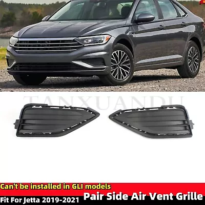 Pair Front Bumper Lower Side Air Vent Grill Grille Cover For VW Jetta 2019-2021 • $35