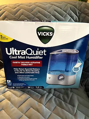 Vicks Ultra Quiet Cool Mist Humidifier Model V5100ns Med/large 1.2 Gallon • $69.99