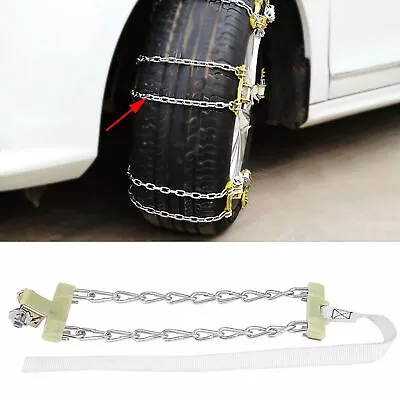 165 - 195mm Tire Anti Skid Steel Chain Snow Mud Car Security Tyre Belt For Car T • $25.94