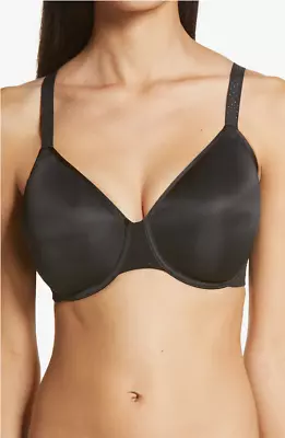 Wacoal 857303 Back Appeal Underwire Minimizer Bra Black Size 42DD • $32