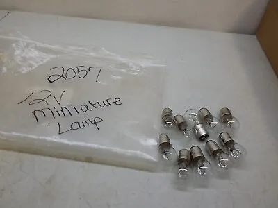 2057 Miniature 12v Lamp Bulb Free Shipping Free Returns Pack Of 10 • $6.17