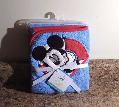 Disney Baby Hooded Towel Mickey Mouse NEW • $18.95