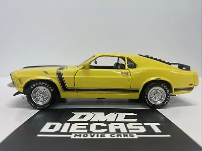 1970 Ford Boss 302 Mustang YELLOW 1:18 ERTL American Muscle WORN! • $39