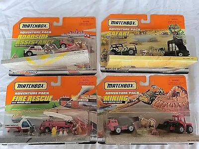 FOUR MATCHBOX ADVENTURE PACK Complete Set Of 4 New  • $40