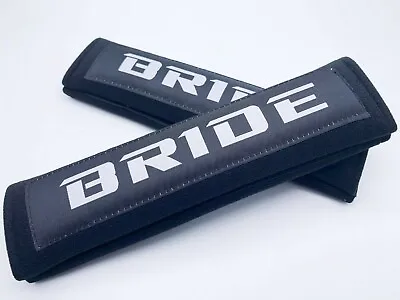 Jdm Bride Black V1 Seat Belt Drift Shoulder Comfort Pad Cover • $29.99