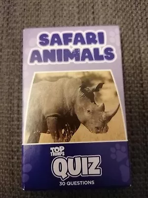 Top Trump Quiz - McDonald's Happy Meal Playing Cards 2021 - Safari Animals • £2