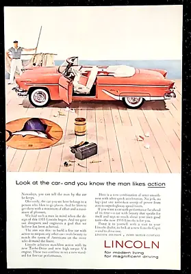 1955 Lincoln Capri 2-Door Convertible Vintage Print Ad • $8.32