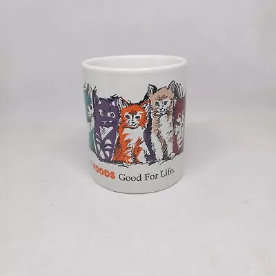 Vtg Iams Cat Food Good For Life Promo Ceramic Coffee Cup Mug-Rainbow Cat-1997 • $15.99