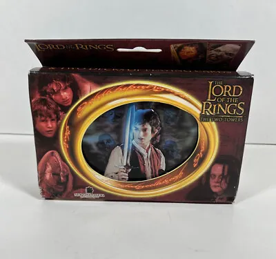 The Lord Of The Rings Two Towers LIMITED EDITION COLLECTOR TIN Cards LOTR NEW • £14.47