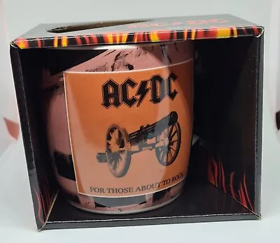 £17.15 • Buy ACDC For Those About To Rock Coffee Mug Logo Angus Young Brian Johnson Cup 400ml