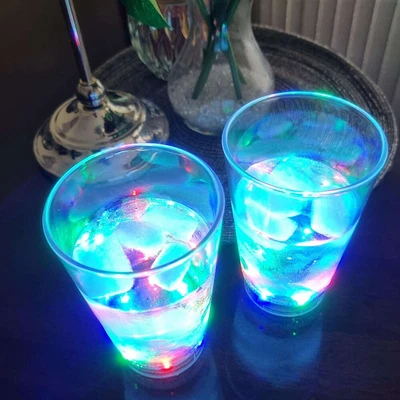 £5.99 • Buy LED Light Up Drinking Glass Tumbler Party Drink Cup Fun Xmas Gift Novelty 340ML