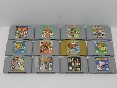 Nintendo 64 N64 Games Complete Fun You Pick & Choose Video Games Lot Kids OEM • $37.91