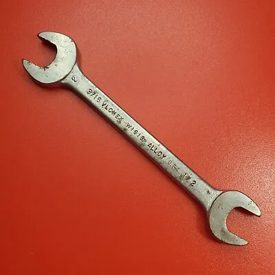 VLCHEK  1/2  X 9/16  Open End Wrench W1618 Made In U.S.A. Vintage • $9.98